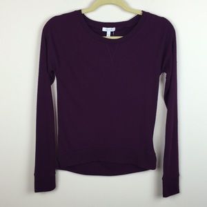 dELiA*s - Super Soft Solid Burgundy L/S Pullover